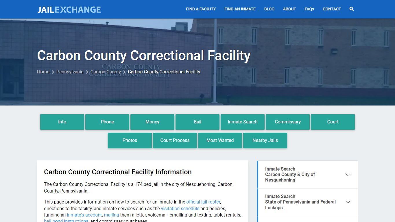 Carbon County Correctional Facility - Jail Exchange